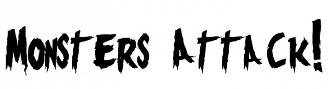 Monsters Attack!  Frei Schriftart Herunterladen