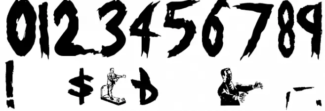 Monsters Attack! Font OTHER CHARS