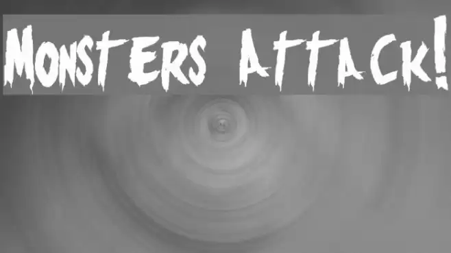 Monsters Attack! Font examples