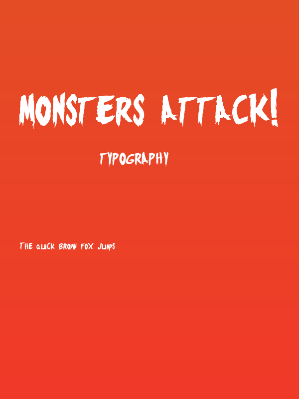 Monsters Attack! Poster