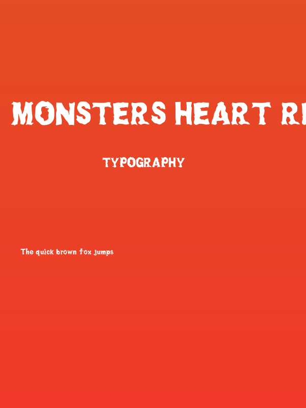 Monsters Heart Regular Poster