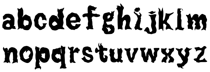 Monsters Heart Regular Font LOWERCASE