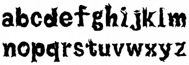 Monsters Heart Regular フォント 小文字