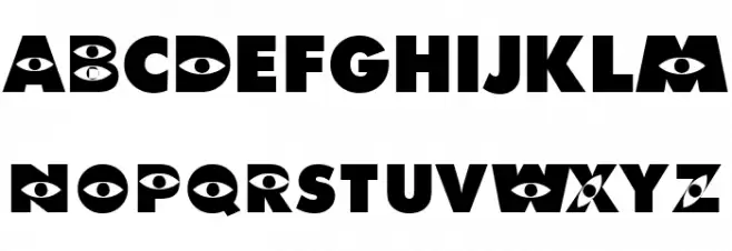 Monsters Inc Font Litere mari