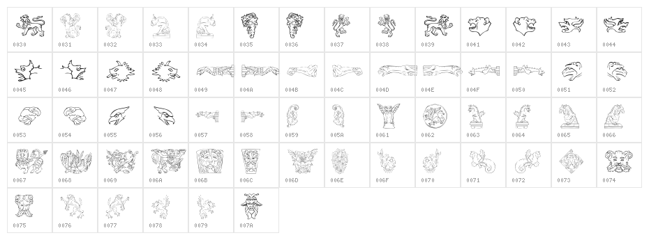Monsters of Stone Character Map