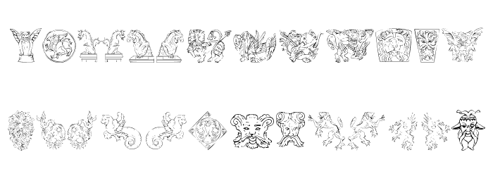 Monsters of Stone Font LOWERCASE