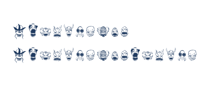 MonstersAmongUSDingbats-Regular Other Characters