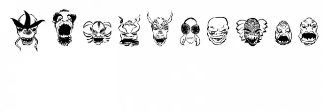 MonstersAmongUSDingbats-Regular Font OTHER CHARS