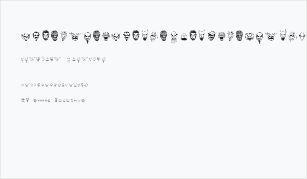 MonstersAmongUSDingbats-Regular Business Card