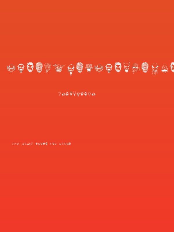 MonstersAmongUSDingbats-Regular Poster