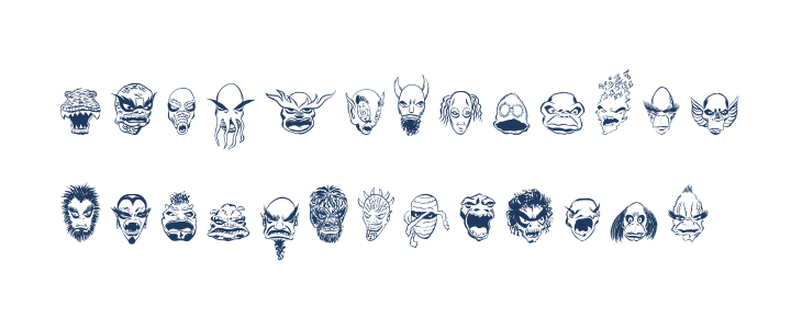 MonstersAmongUSDingbats-Regular Lowercase