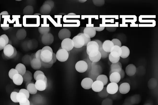 Monsters Font examples