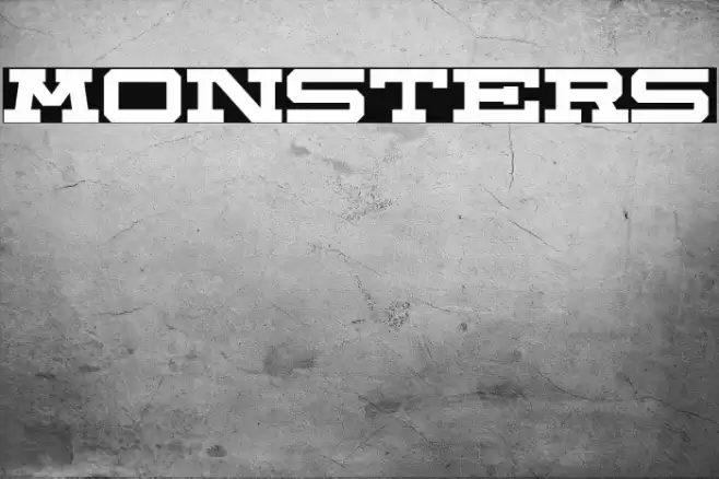 Monsters Font examples