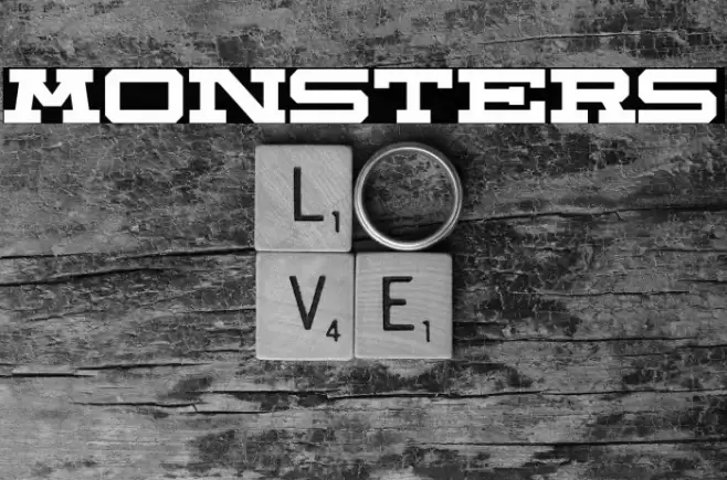 Monsters Font examples