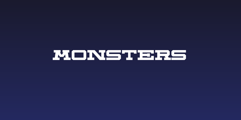 Monsters Social Header