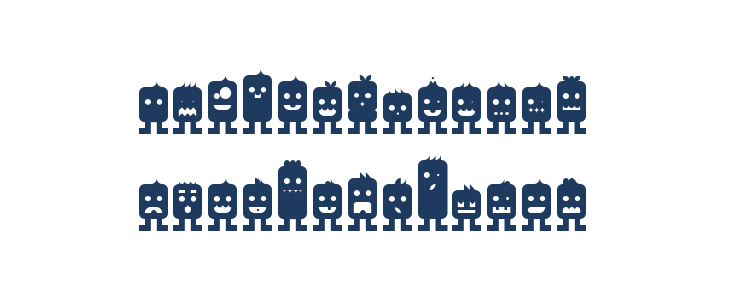 Monsterz Regular Lowercase