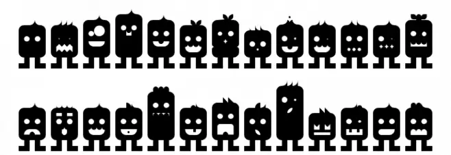 Monsterz Regular Font LOWERCASE