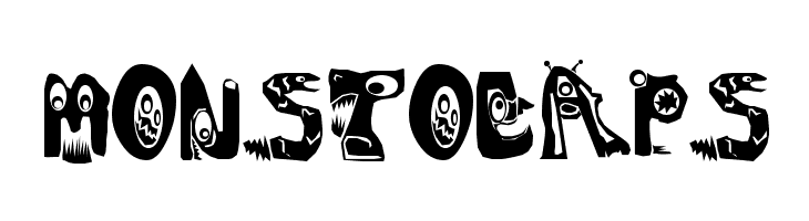 MonstoCaps  font caratteri gratis