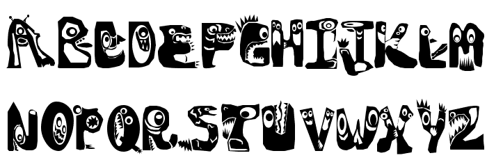 MonstoCaps Font LOWERCASE