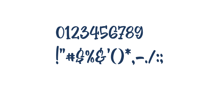 Monstora Regular Other Characters