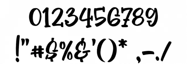 Monstora Regular Font OTHER CHARS