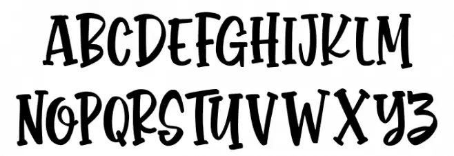 Monstora Regular Schriftart Groß