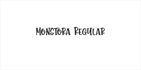Monstora Regular Logo