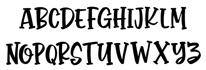 Monstora Regular Font LOWERCASE