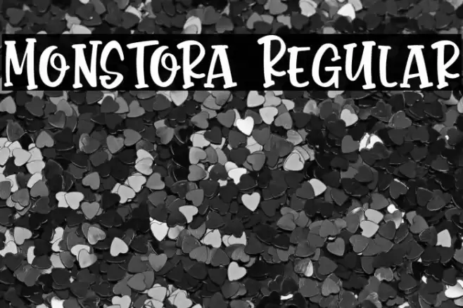 Monstora Regular Font examples