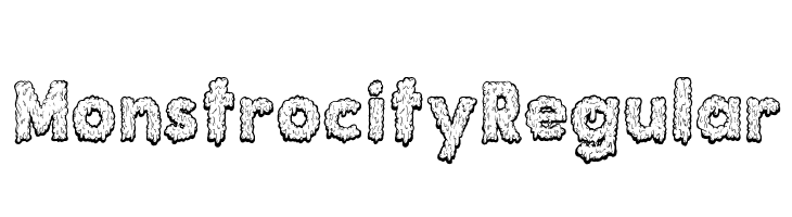 Monstrocity Regular  フリーフォントのダウンロード