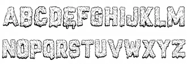 Monstrocity Regular Schriftart Groß