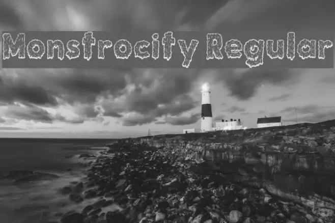 Monstrocity Regular Font examples