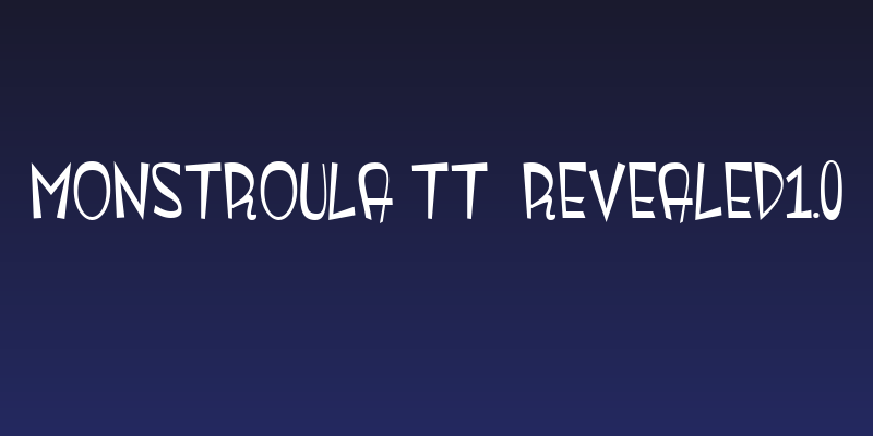 Monstroula TT  Revealed1.0 Social Header