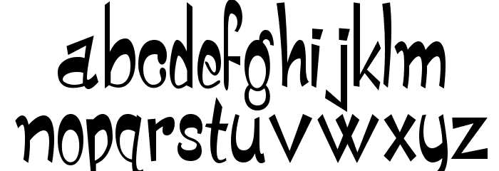 Monstroula TT Revealed1.0 Font LOWERCASE