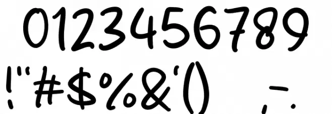 Monstrous Fish Font OTHER CHARS