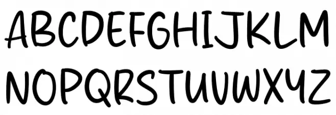 Monstrous Fish フォント 大文字