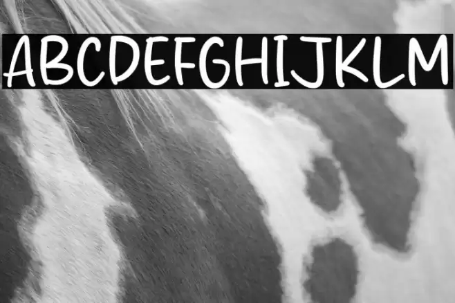 Monstrous Fish Font examples