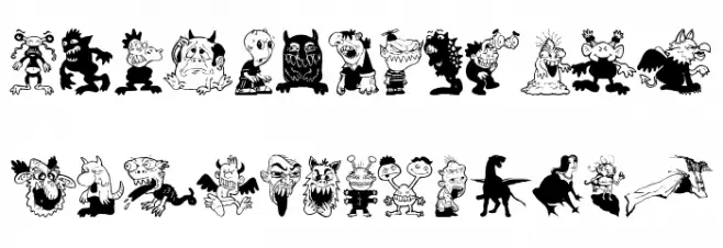 Monstrous Font UPPERCASE