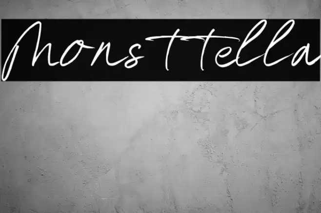 Monsttella Font examples