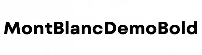 Mont Blanc Demo Bold  Fuentes Gratis Descargar