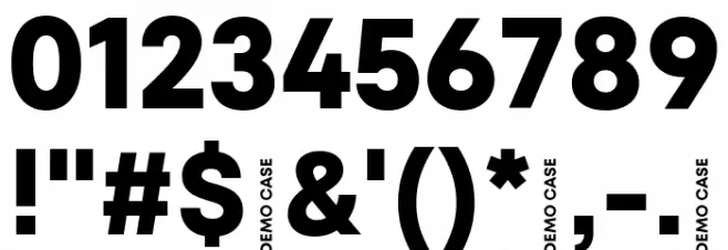 Mont Blanc Demo Bold Font OTHER CHARS