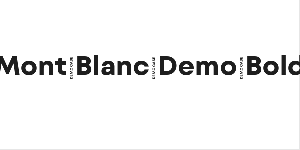 Mont Blanc Demo Bold Logo