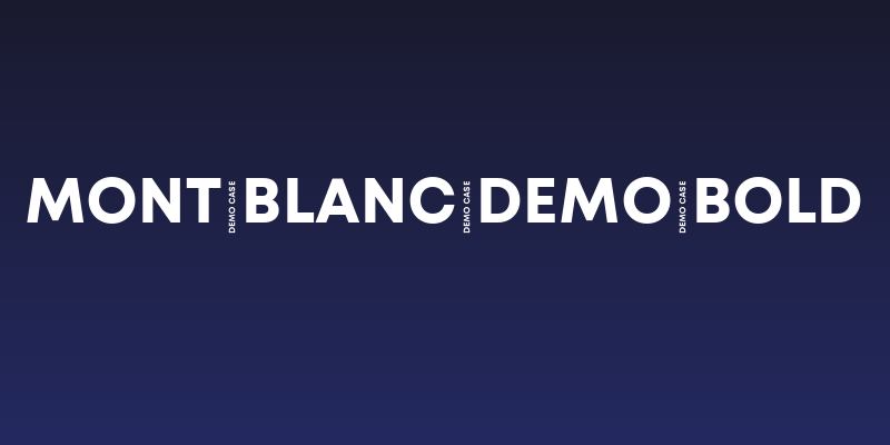 Mont Blanc Demo Bold Social Header