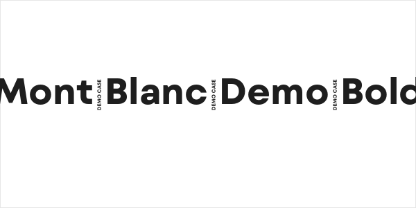 Mont Blanc Demo Bold Logo