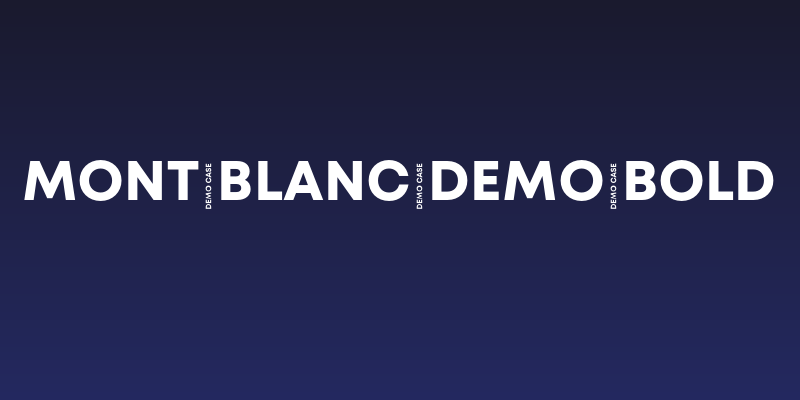 Mont Blanc Demo Bold Social Header