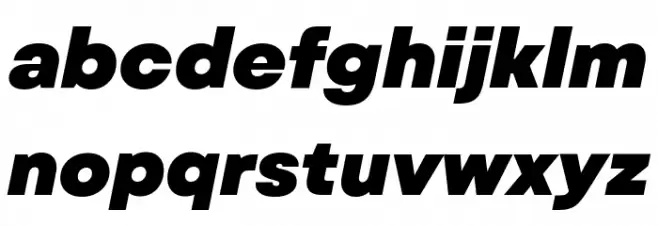 Mont Blanc-Trial Black Italic Caratteri MINUSCOLO