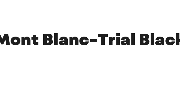 Mont Blanc-Trial Black Logo