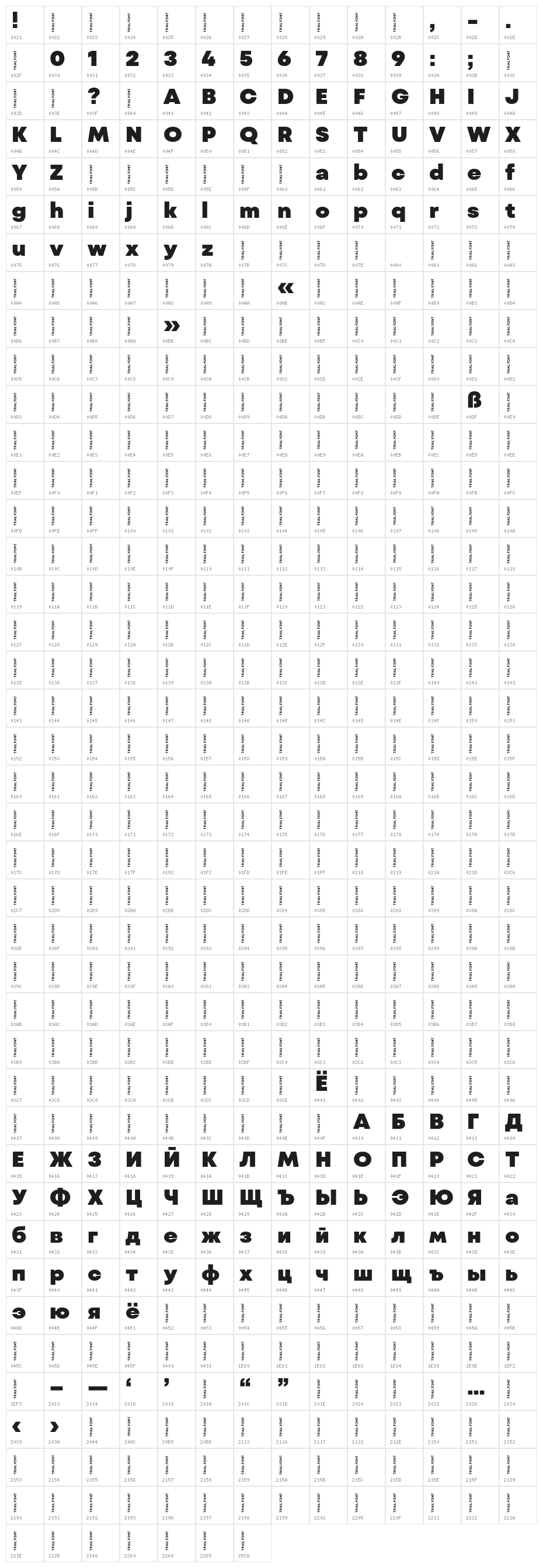 Mont Blanc-Trial Black Character Map