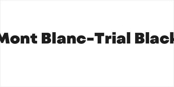 Mont Blanc-Trial Black Logo