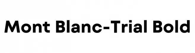 Mont Blanc-Trial Bold  les polices de caractères gratuit tlcharger